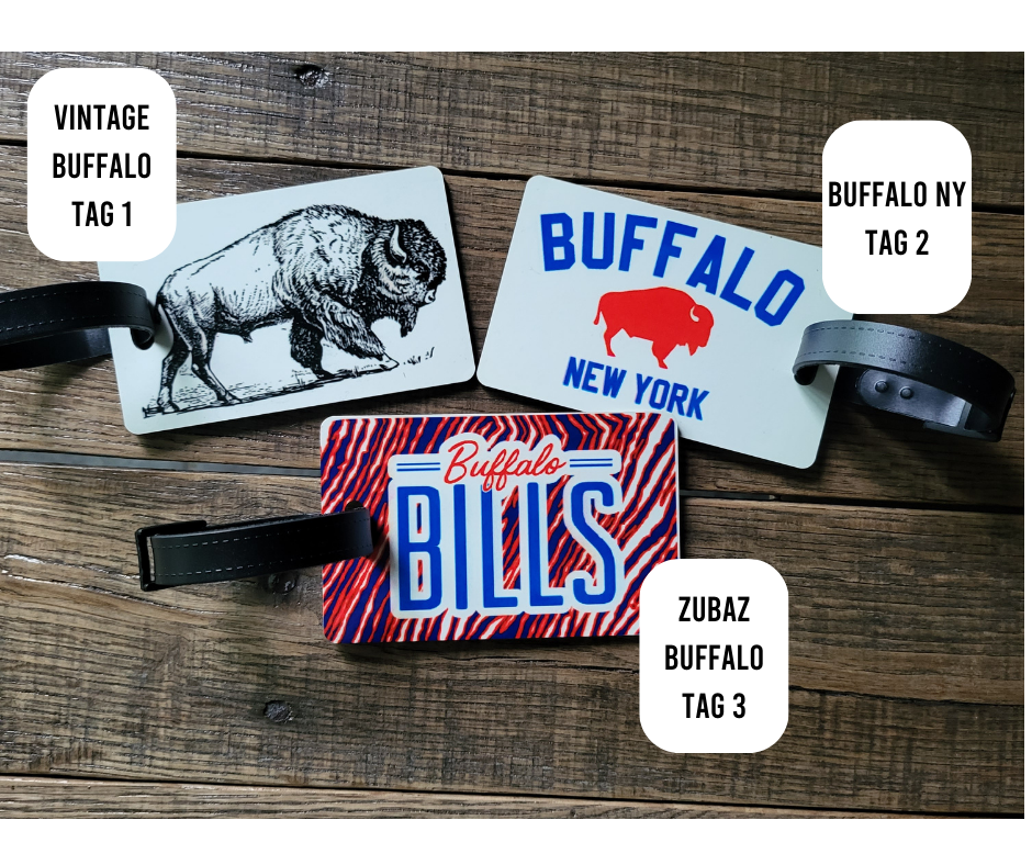 Buffalo Themed Luggage Tags