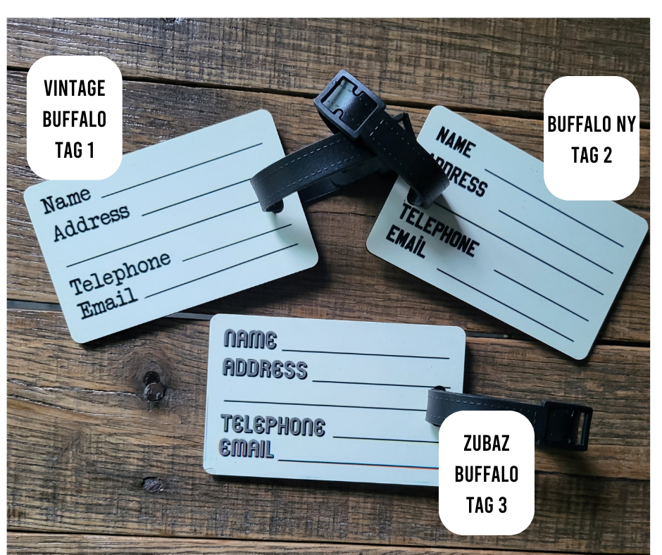 Buffalo Themed Luggage Tags