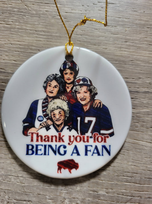 Thank You for Being a Fan Ornament