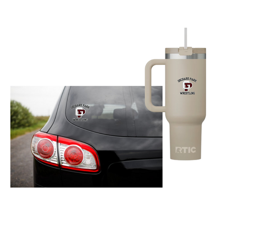 Orchard Park Wrestling  2025 Car/Water Bottle Sticker ONLY (waterproof) Bottle & Car NOT included (Copy)