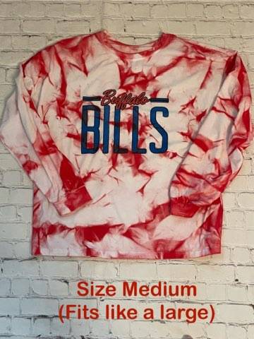 Buffalo Bills Tie Dye MEDIUM (oversized fits like large)