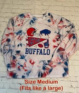 Let's Go Buffalo Longs Sleeve T MEDIUM (oversized fits like a large)