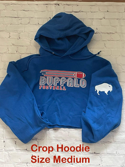 Cropped Buffalo Football Hoodie MEDIUM