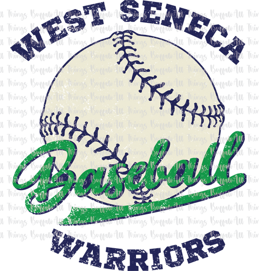 ADD ON- (to an item in my cart) Pocket Image Distressed Baseball